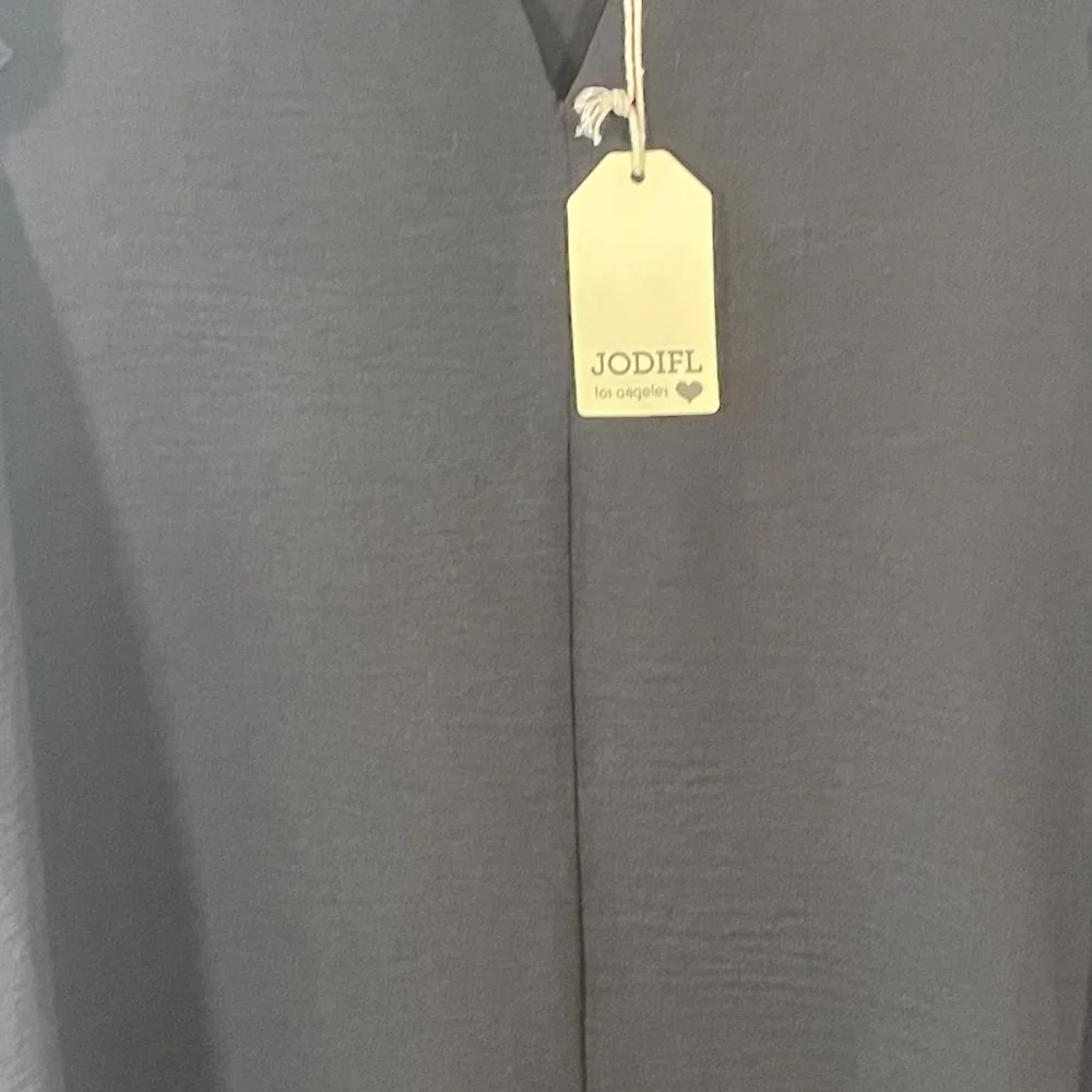 NWT Jodifl Solid Ruffle Shoulder Top